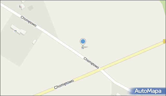 Chomętowo, Chomętowo, 52, mapa Chomętowo