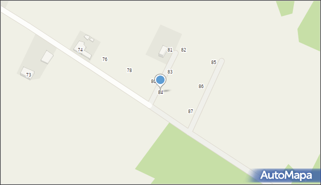 Chomętowo, Chomętowo, 84, mapa Chomętowo