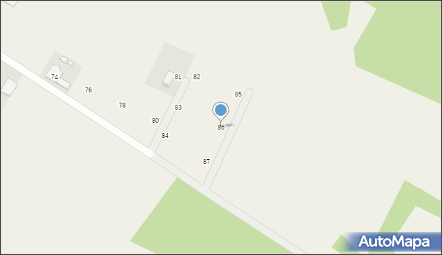 Chomętowo, Chomętowo, 86, mapa Chomętowo