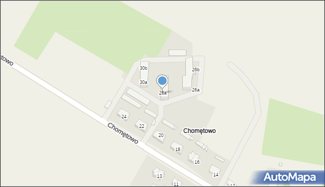 Chomętowo, Chomętowo, 28a, mapa Chomętowo