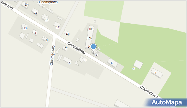 Chomętowo, Chomętowo, 8B, mapa Chomętowo