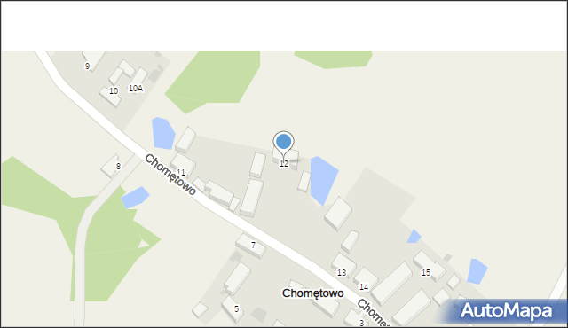 Chomętowo, Chomętowo, 12, mapa Chomętowo