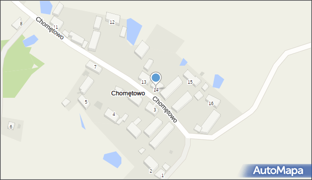 Chomętowo, Chomętowo, 14, mapa Chomętowo