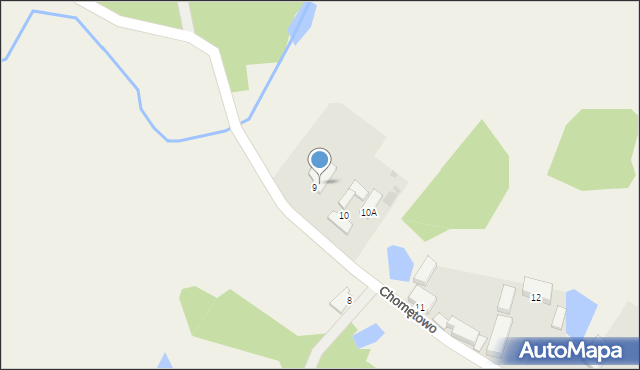 Chomętowo, Chomętowo, 9a, mapa Chomętowo