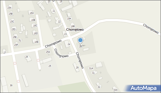 Chomętowo, Chomętowo, 28, mapa Chomętowo