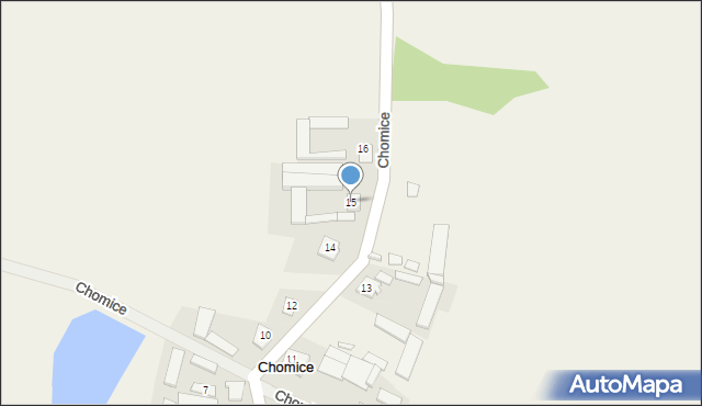 Chomice, Chomice, 15, mapa Chomice