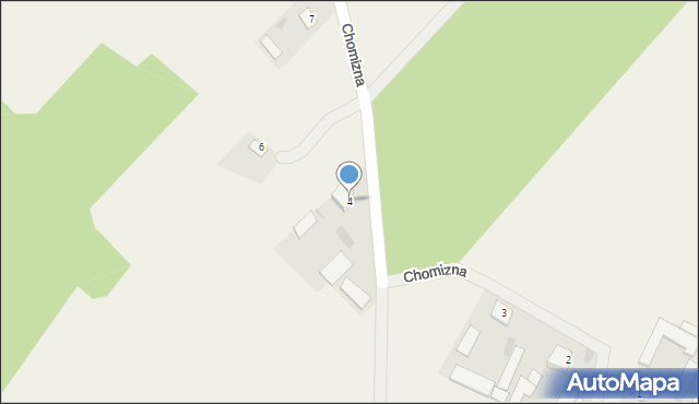 Chomizna, Chomizna, 4, mapa Chomizna