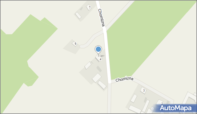 Chomizna, Chomizna, 4A, mapa Chomizna