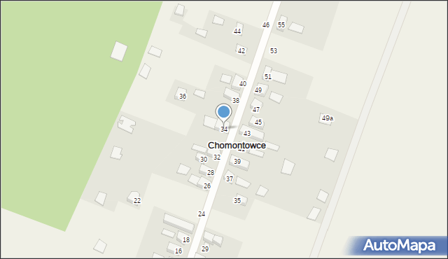 Chomontowce, Chomontowce, 34, mapa Chomontowce
