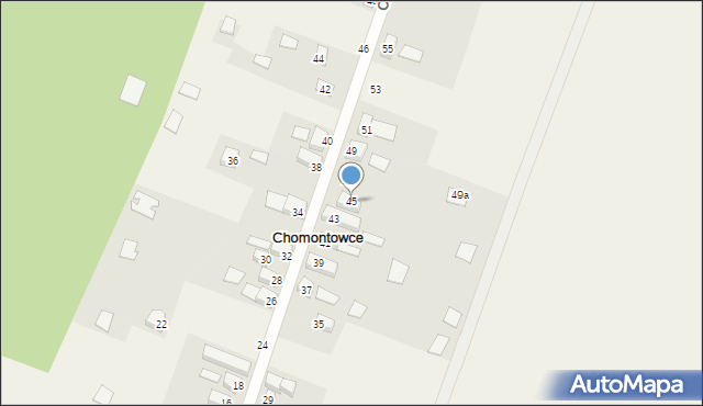 Chomontowce, Chomontowce, 45, mapa Chomontowce