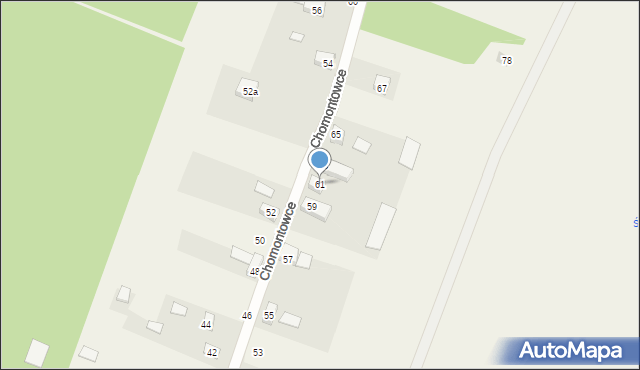 Chomontowce, Chomontowce, 61, mapa Chomontowce