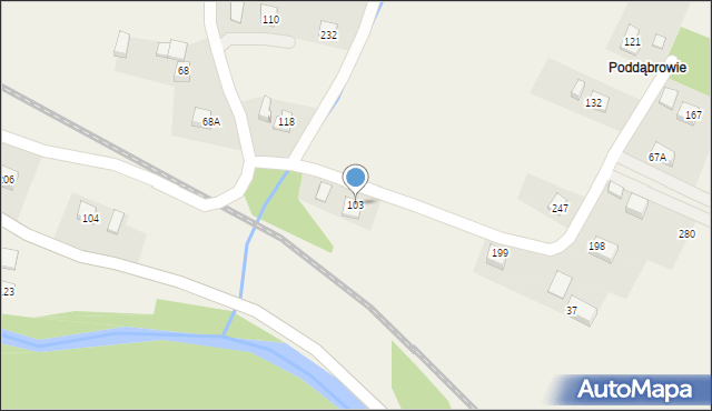 Chomranice, Chomranice, 103, mapa Chomranice