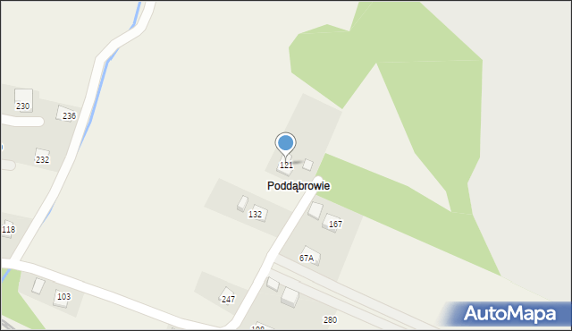 Chomranice, Chomranice, 121, mapa Chomranice