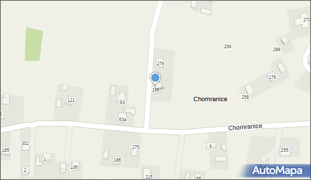 Chomranice, Chomranice, 196, mapa Chomranice