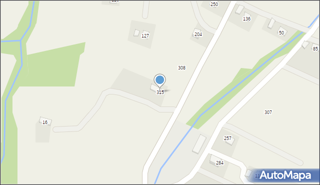 Chomranice, Chomranice, 315, mapa Chomranice