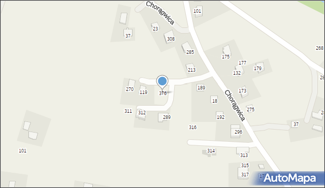 Chorągwica, Chorągwica, 376, mapa Chorągwica