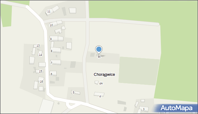 Chorągwice, Chorągwice, 4c, mapa Chorągwice