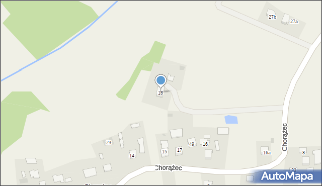 Chorążec, Chorążec, 18, mapa Chorążec