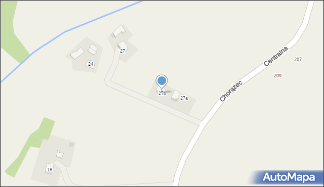 Chorążec, Chorążec, 27b, mapa Chorążec