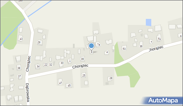 Chorążec, Chorążec, 3, mapa Chorążec