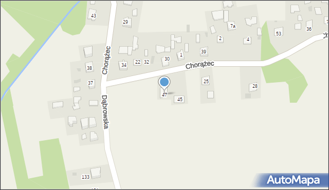 Chorążec, Chorążec, 47, mapa Chorążec