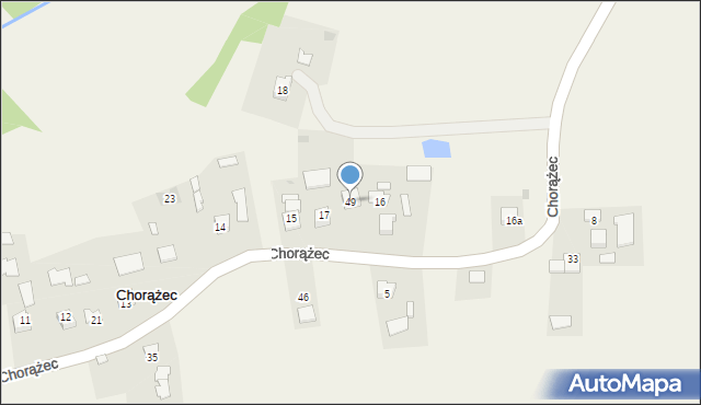 Chorążec, Chorążec, 49, mapa Chorążec