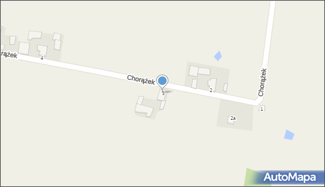 Chorążek, Chorążek, 3, mapa Chorążek
