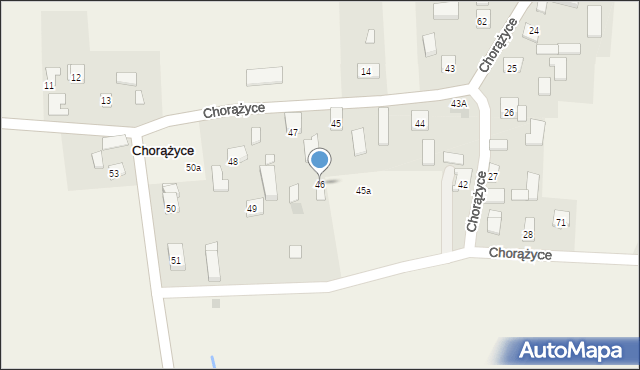 Chorążyce, Chorążyce, 46, mapa Chorążyce