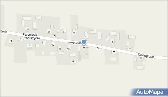 Chorążyce, Chorążyce, 57, mapa Chorążyce