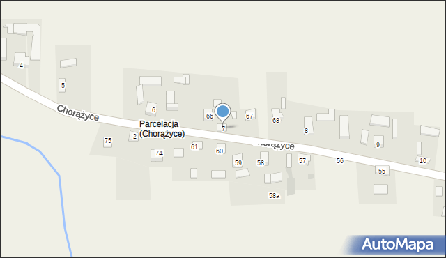 Chorążyce, Chorążyce, 7, mapa Chorążyce