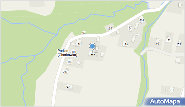 Chorkówka, Chorkówka, 101, mapa Chorkówka