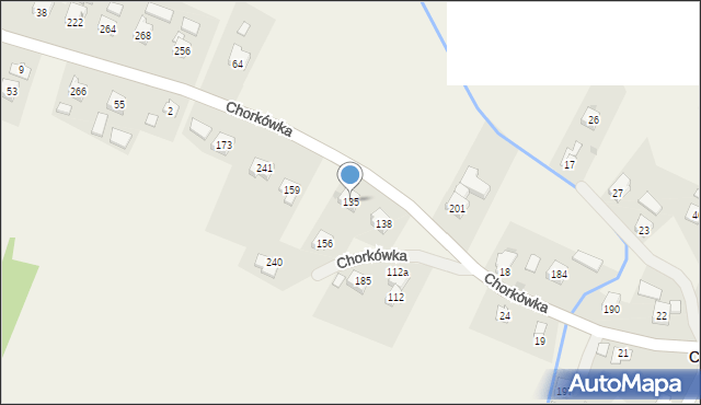Chorkówka, Chorkówka, 135, mapa Chorkówka