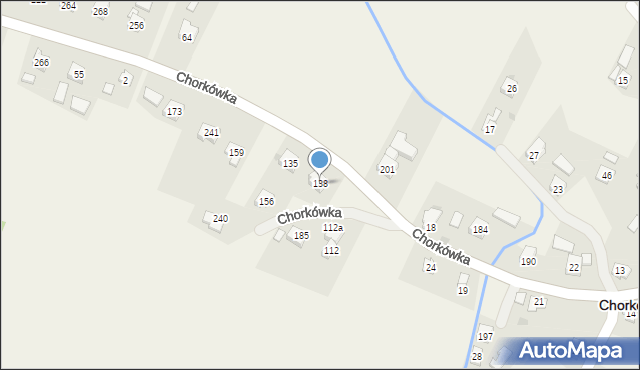 Chorkówka, Chorkówka, 138, mapa Chorkówka