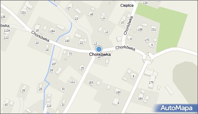 Chorkówka, Chorkówka, 14, mapa Chorkówka