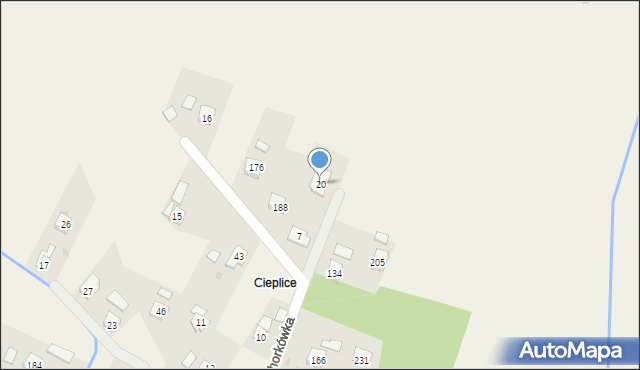 Chorkówka, Chorkówka, 20, mapa Chorkówka