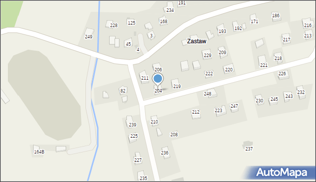 Chorkówka, Chorkówka, 204, mapa Chorkówka