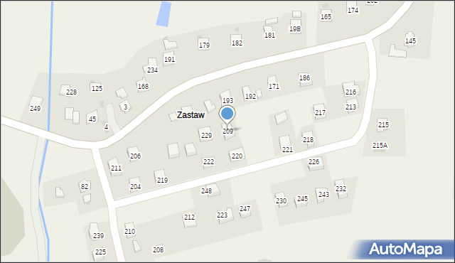 Chorkówka, Chorkówka, 209, mapa Chorkówka