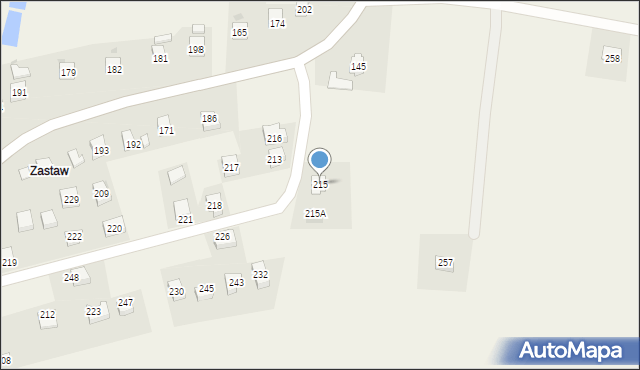 Chorkówka, Chorkówka, 215, mapa Chorkówka