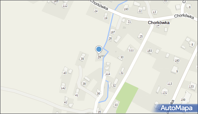 Chorkówka, Chorkówka, 29, mapa Chorkówka