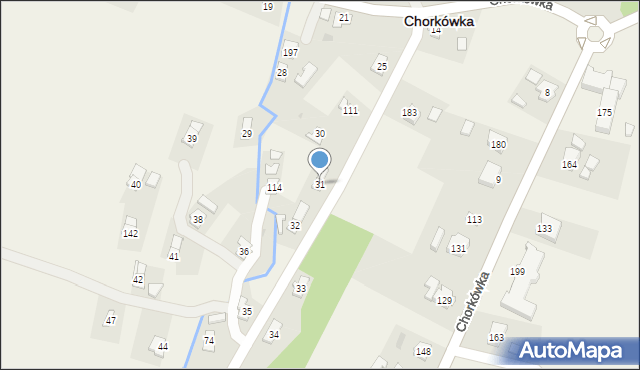 Chorkówka, Chorkówka, 31, mapa Chorkówka