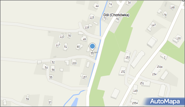 Chorkówka, Chorkówka, 53, mapa Chorkówka