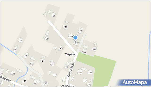 Chorkówka, Chorkówka, 7, mapa Chorkówka