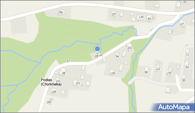 Chorkówka, Chorkówka, 95, mapa Chorkówka