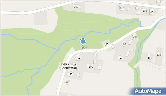 Chorkówka, Chorkówka, 97, mapa Chorkówka