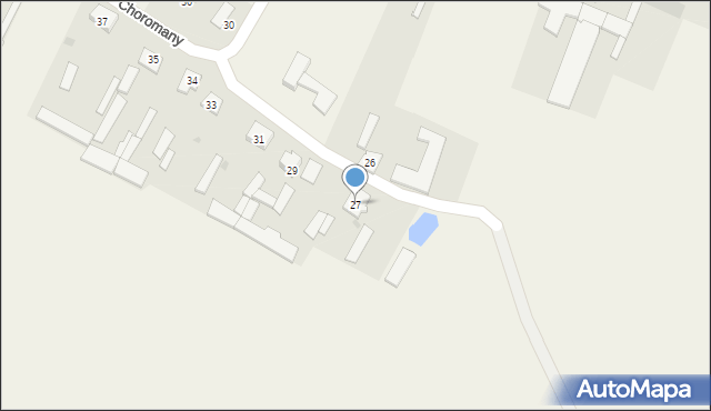 Choromany, Choromany, 27, mapa Choromany