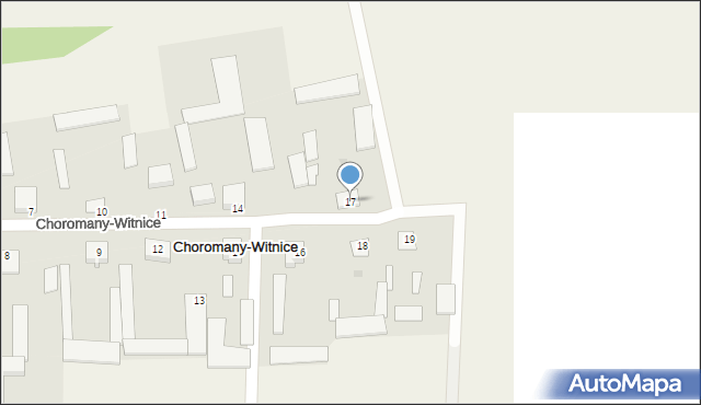 Choromany-Witnice, Choromany-Witnice, 17, mapa Choromany-Witnice