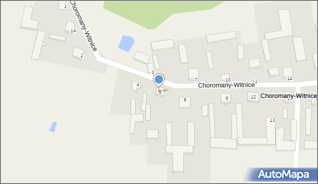 Choromany-Witnice, Choromany-Witnice, 5, mapa Choromany-Witnice