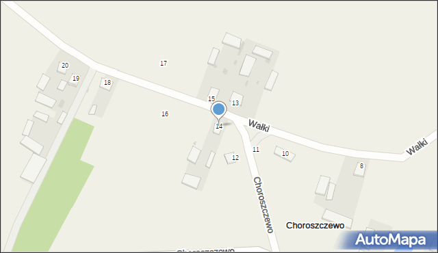 Choroszczewo, Choroszczewo, 14, mapa Choroszczewo