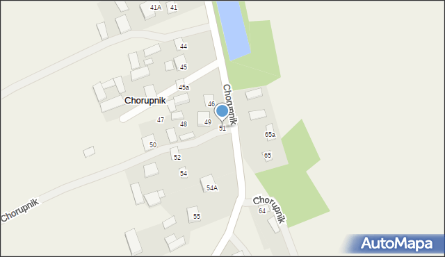 Chorupnik, Chorupnik, 51, mapa Chorupnik