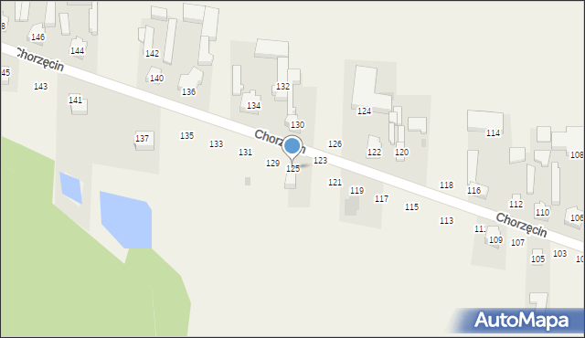 Chorzęcin, Chorzęcin, 125, mapa Chorzęcin